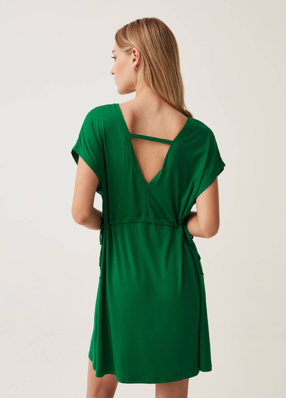 Ovs Abito Corto Con Scollo A V Maniche A Kimono