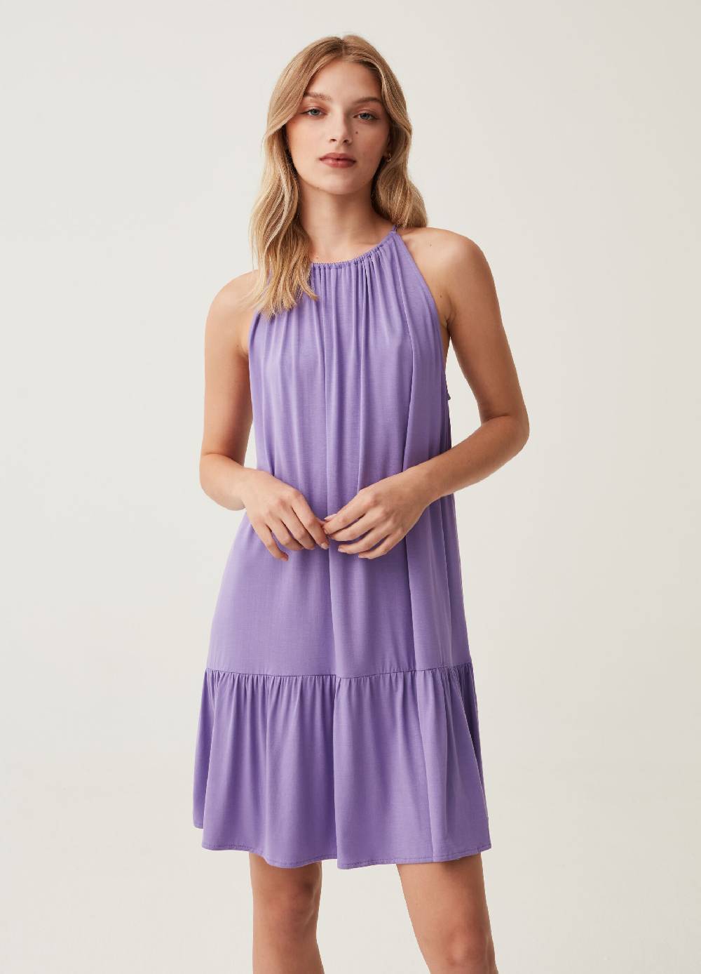 Ovs Abito corto con scollo halter