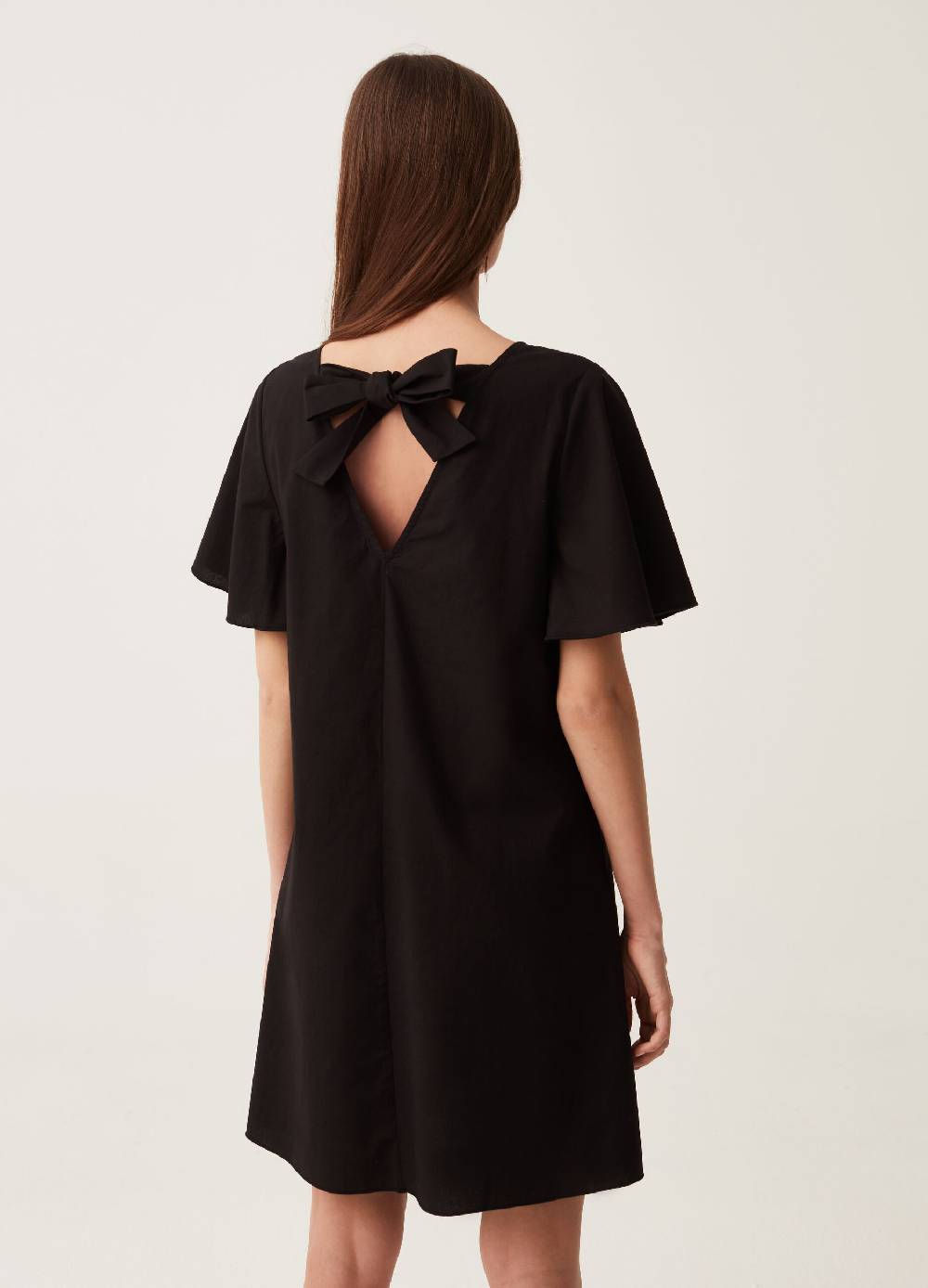 Ovs Abito Corto In Cotone Con Fiocco