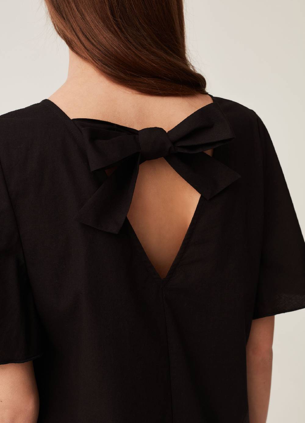 Ovs Abito Corto In Cotone Con Fiocco