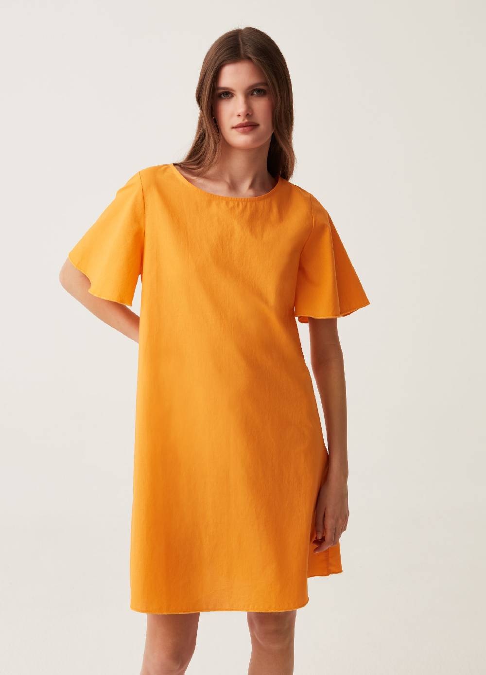 Ovs Abito corto in cotone con fiocco