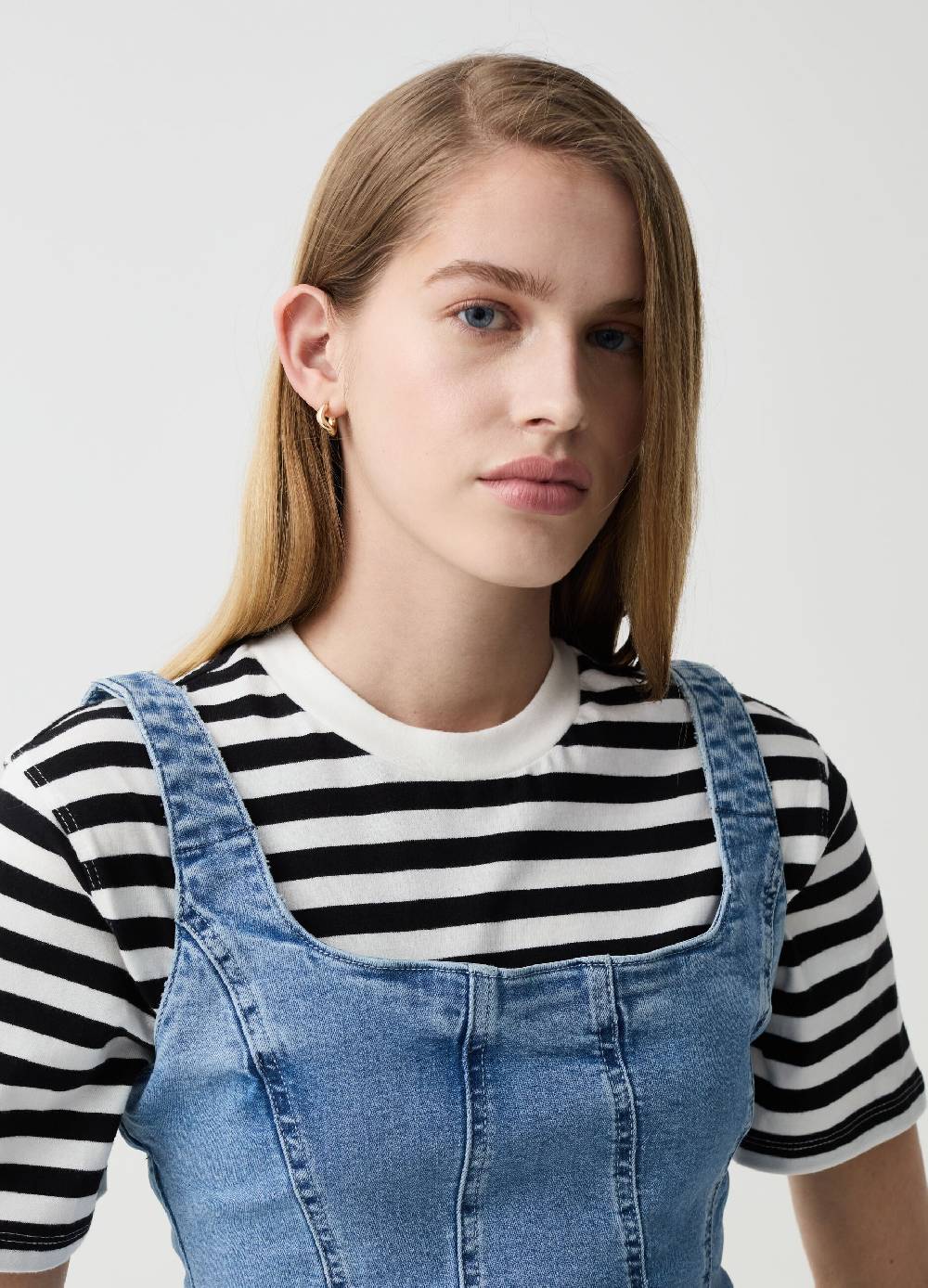 Ovs Abito Corto In Denim