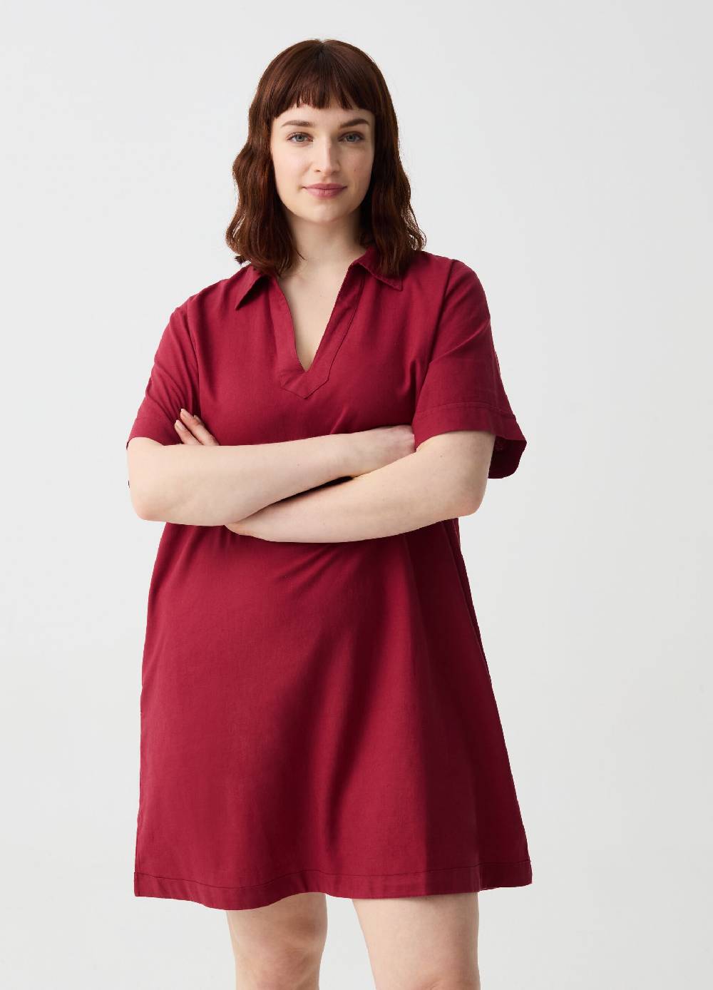 Ovs Abito corto in lino e viscosa Curvy