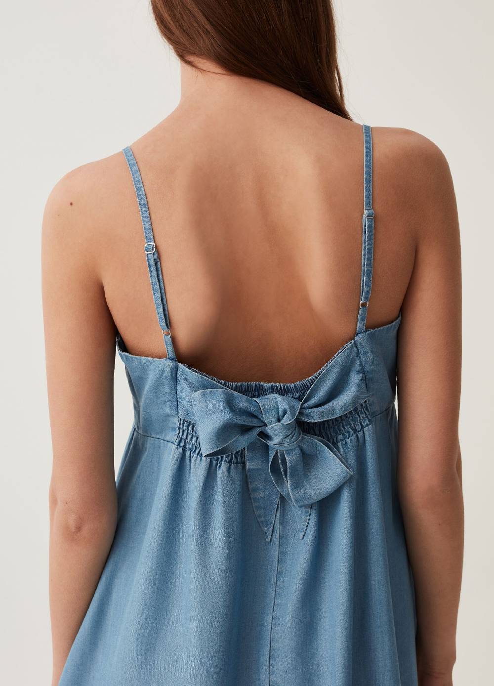 Ovs Abito Corto In Lyocell Con Fiocco