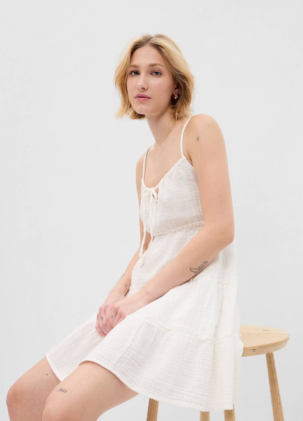 Ovs Abito effetto crinkle con dettaglio cut out