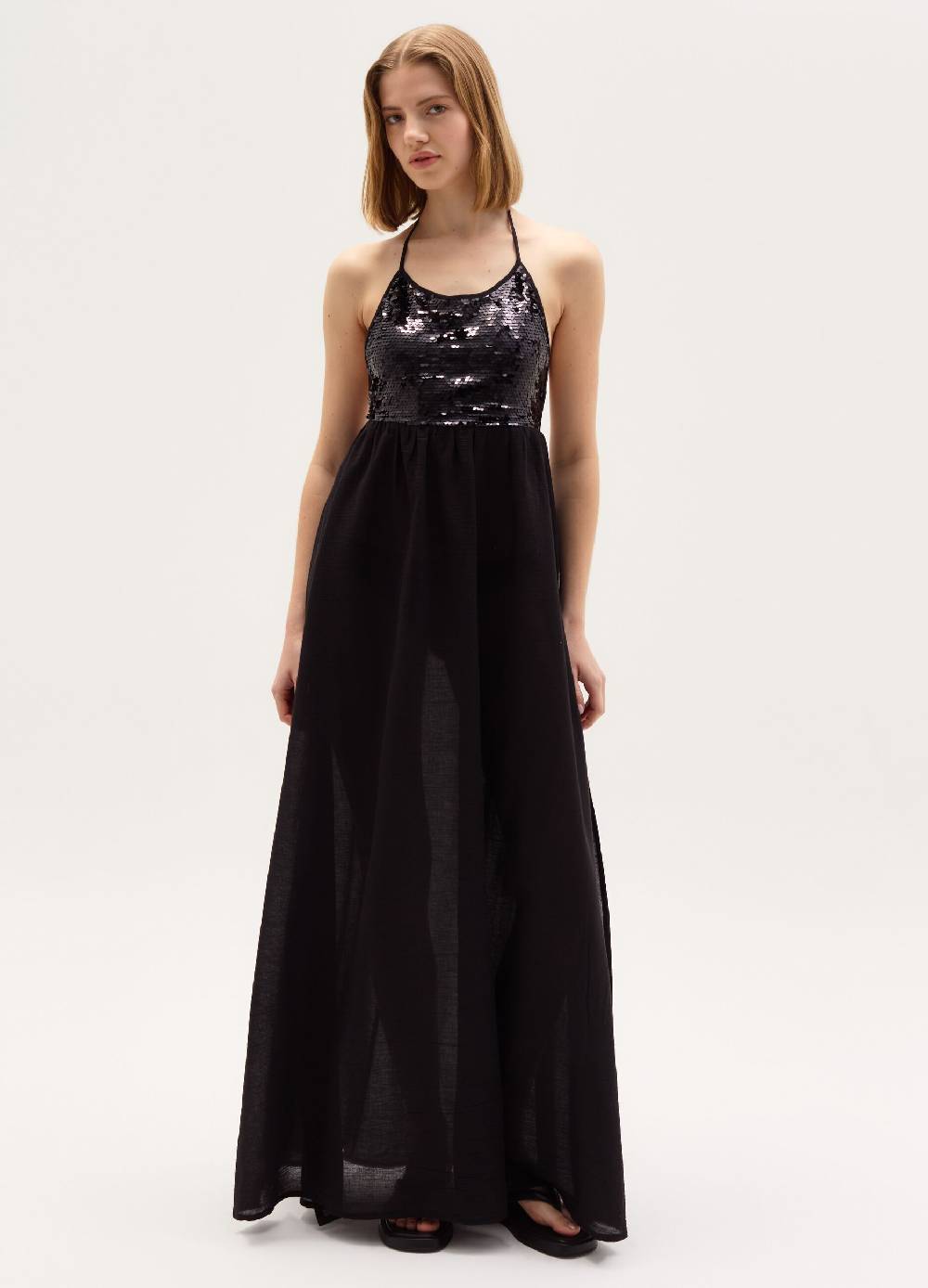 Ovs Abito lungo copri costume con paillettes