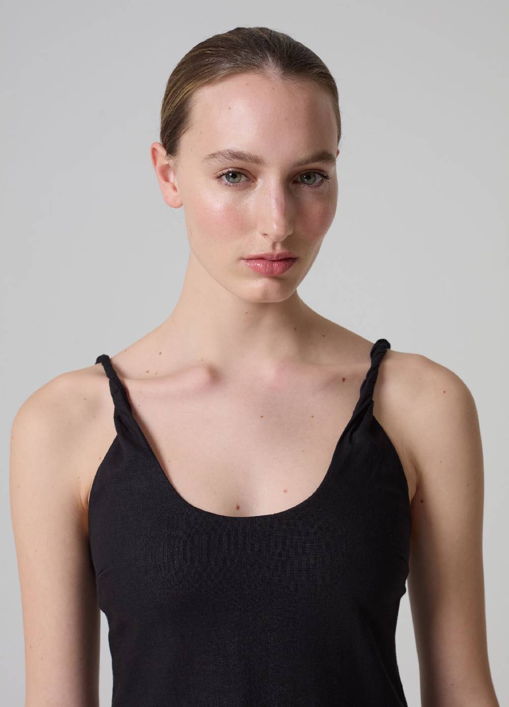 Ovs Abito Lungo In Lino E Viscosa PIOMBO