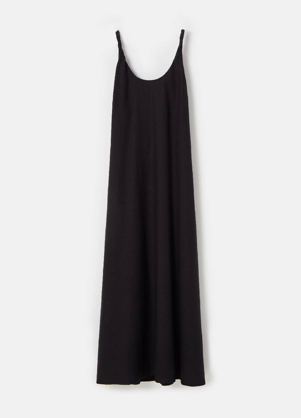 Ovs Abito Lungo In Lino E Viscosa PIOMBO