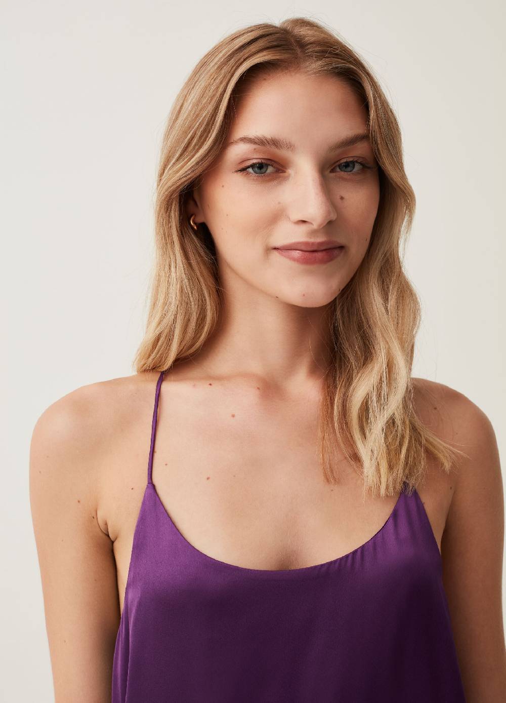 Ovs Abito Lungo In Satin Con Spacchi