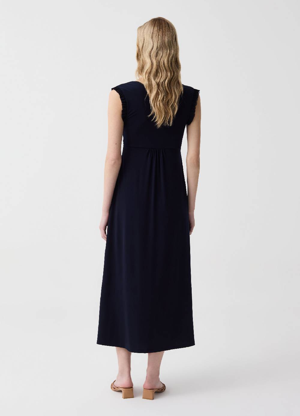 Ovs Abito Lungo Premaman Con Scollo A V