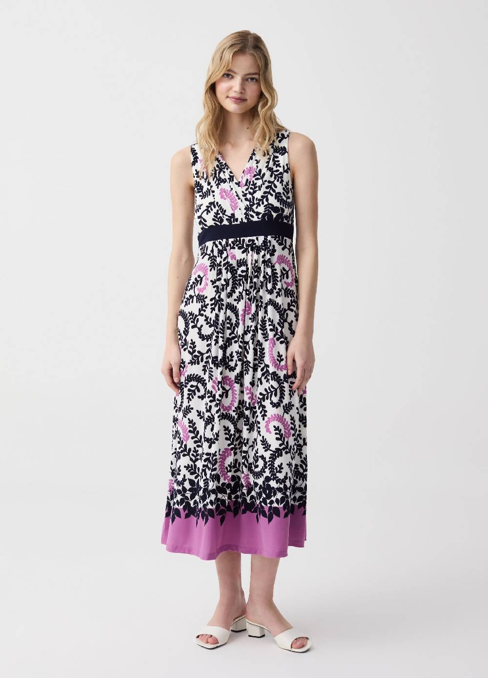 Ovs Abito Lungo Premaman Con Stampa Foliage