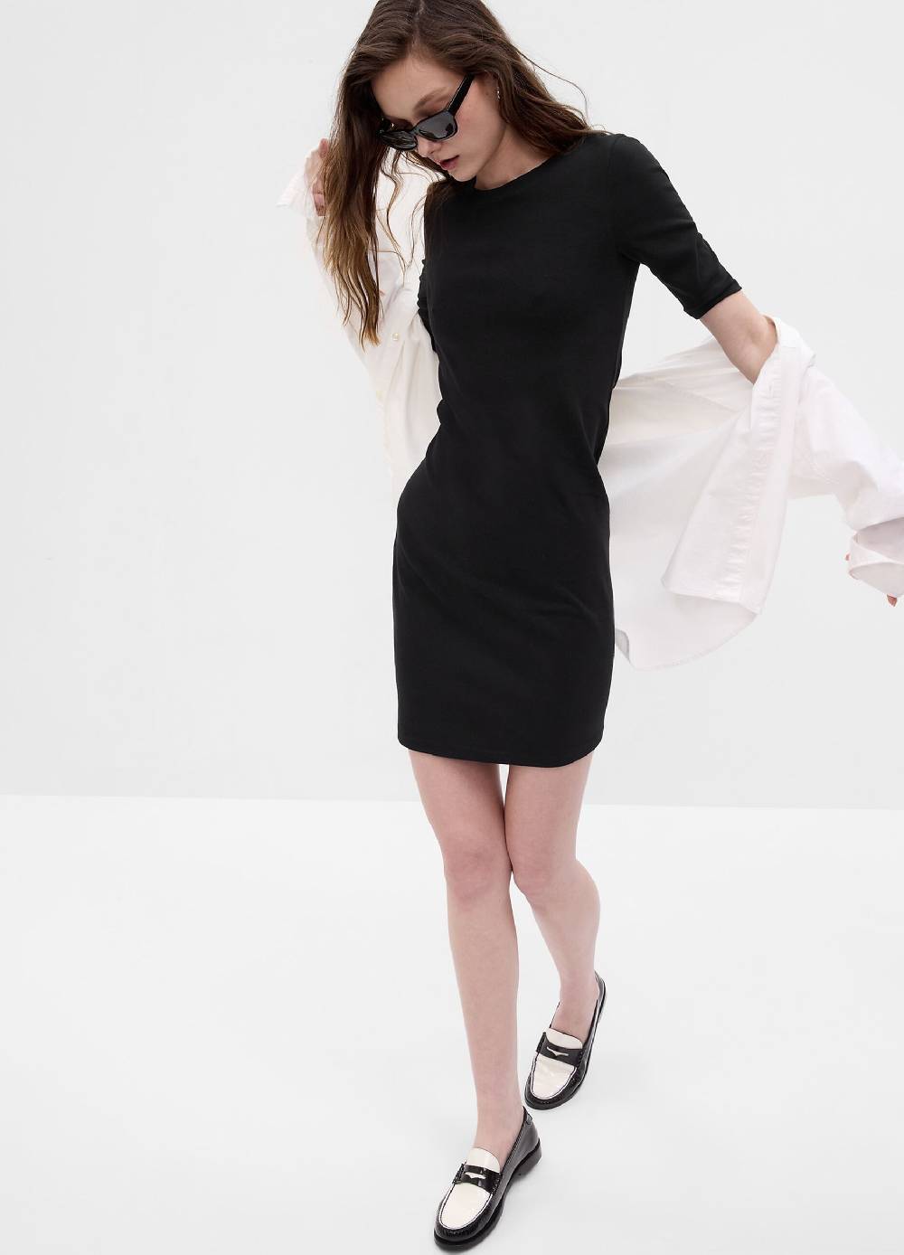 Ovs Abito midi in cotone e modal stretch