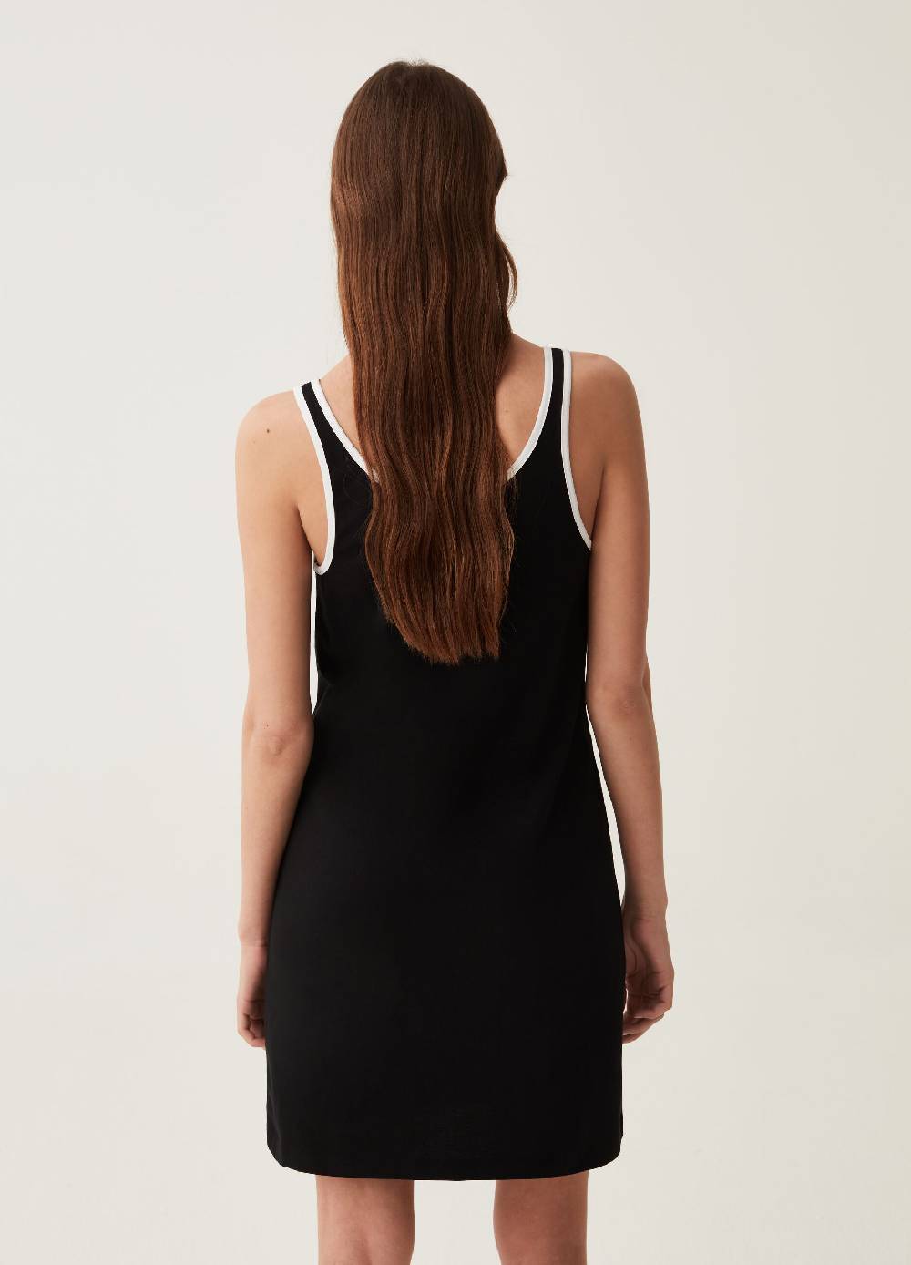 Ovs Abito Smanicato Con Profili A Contrasto