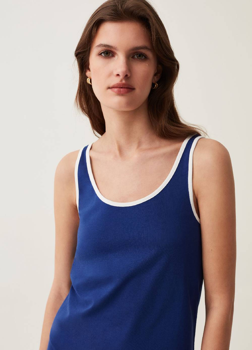 Ovs Abito Smanicato Con Profili A Contrasto