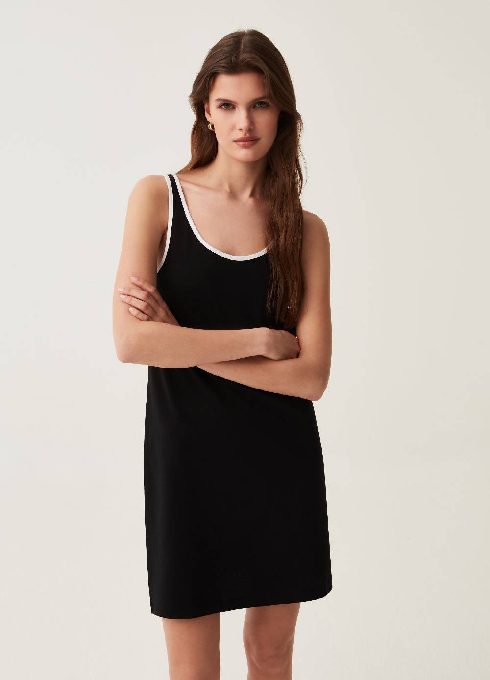 Ovs Abito smanicato con profili a contrasto