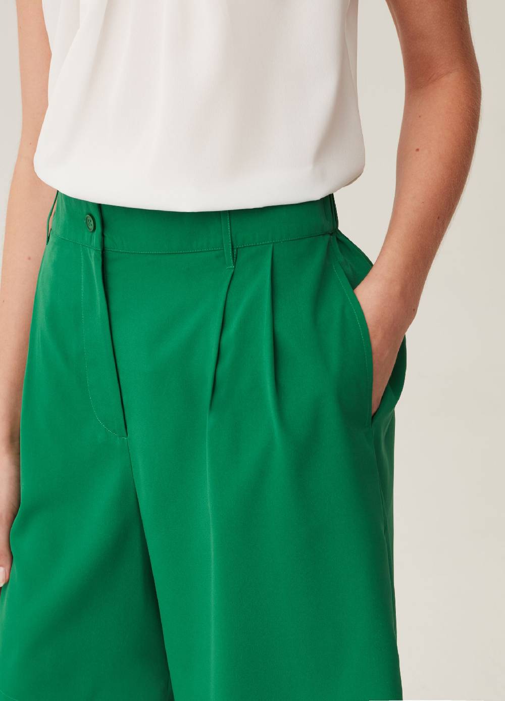 Ovs Bermuda A Vita Alta Con Pinces