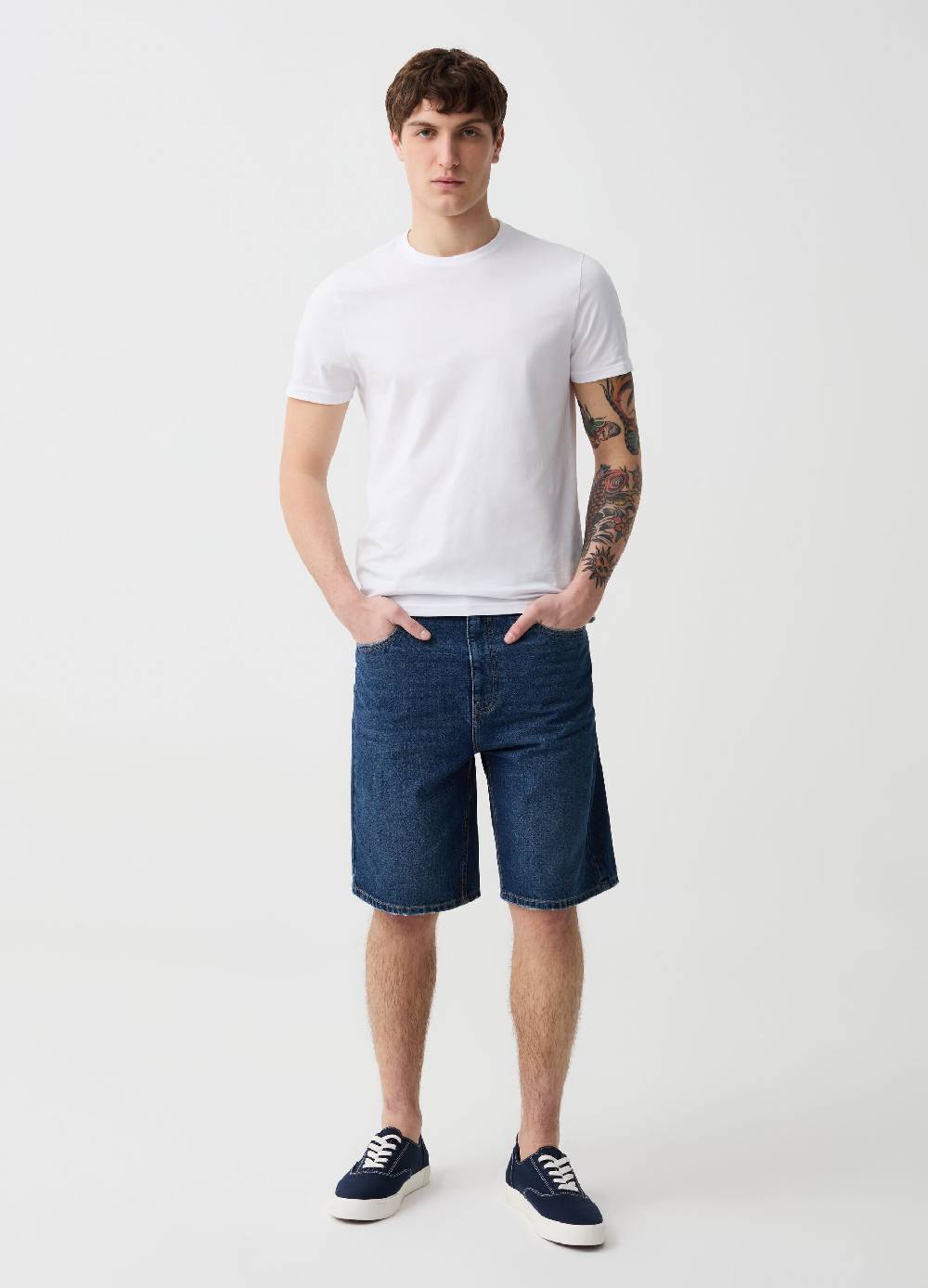 Ovs Bermuda baggy fit in denim