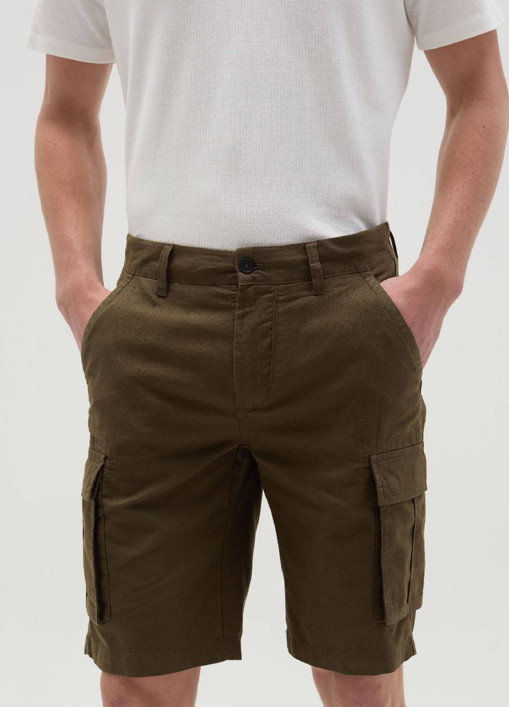 Ovs Bermuda Cargo In Cotone Stretch