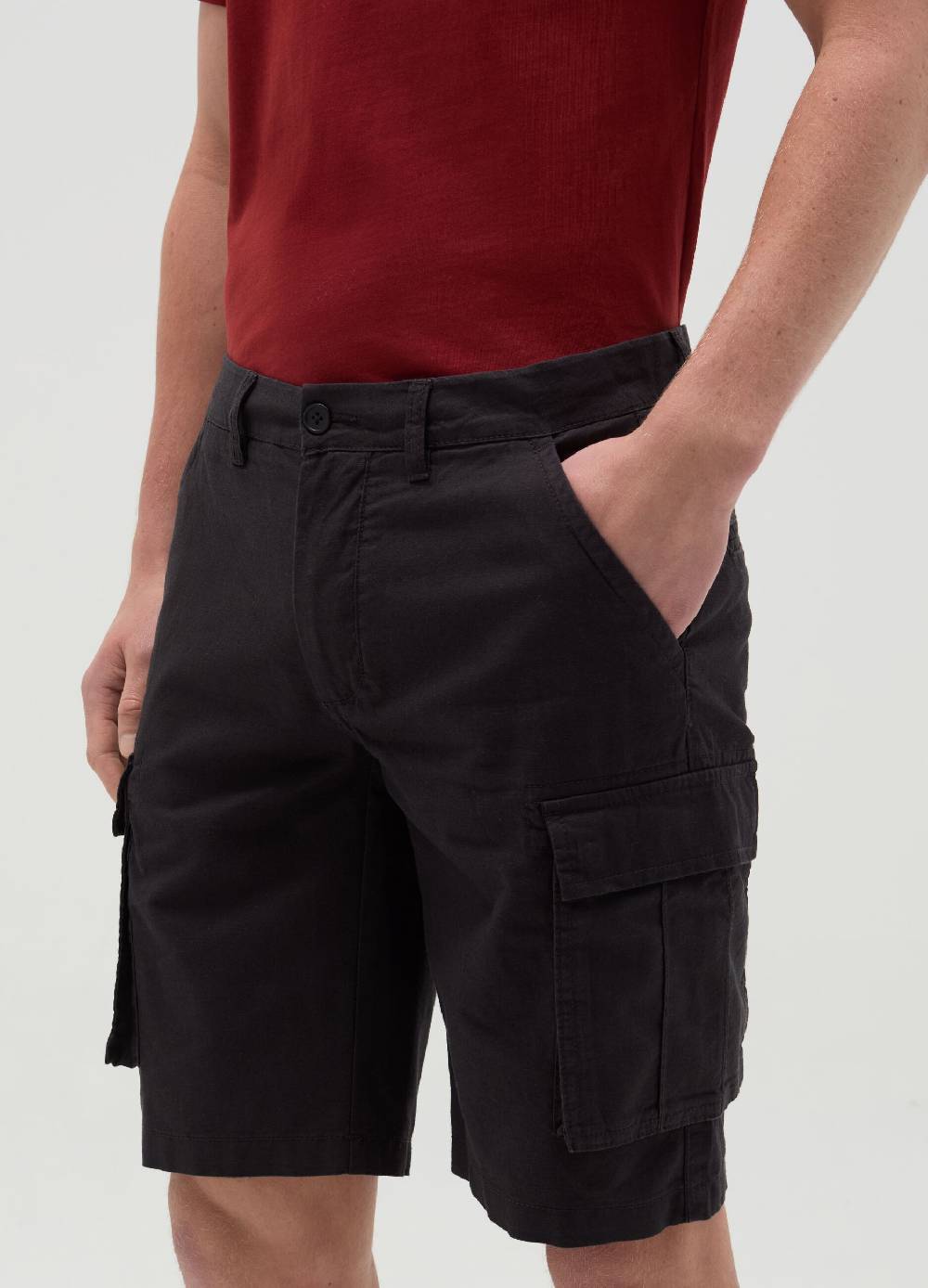 Ovs Bermuda Cargo In Cotone Stretch
