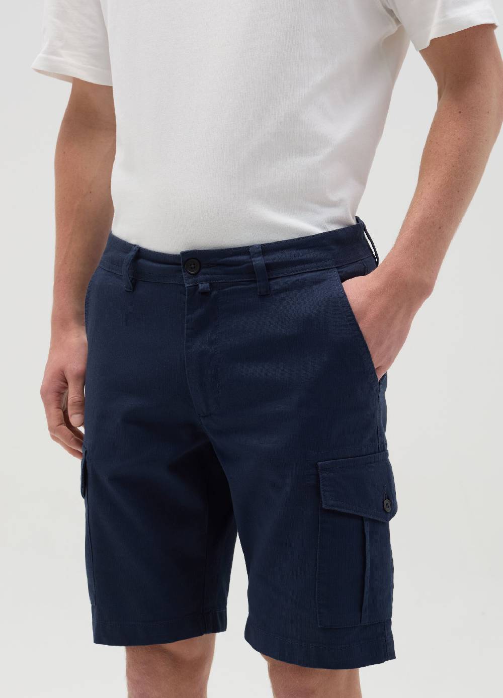 Ovs Bermuda Cargo In Cotone Stretch
