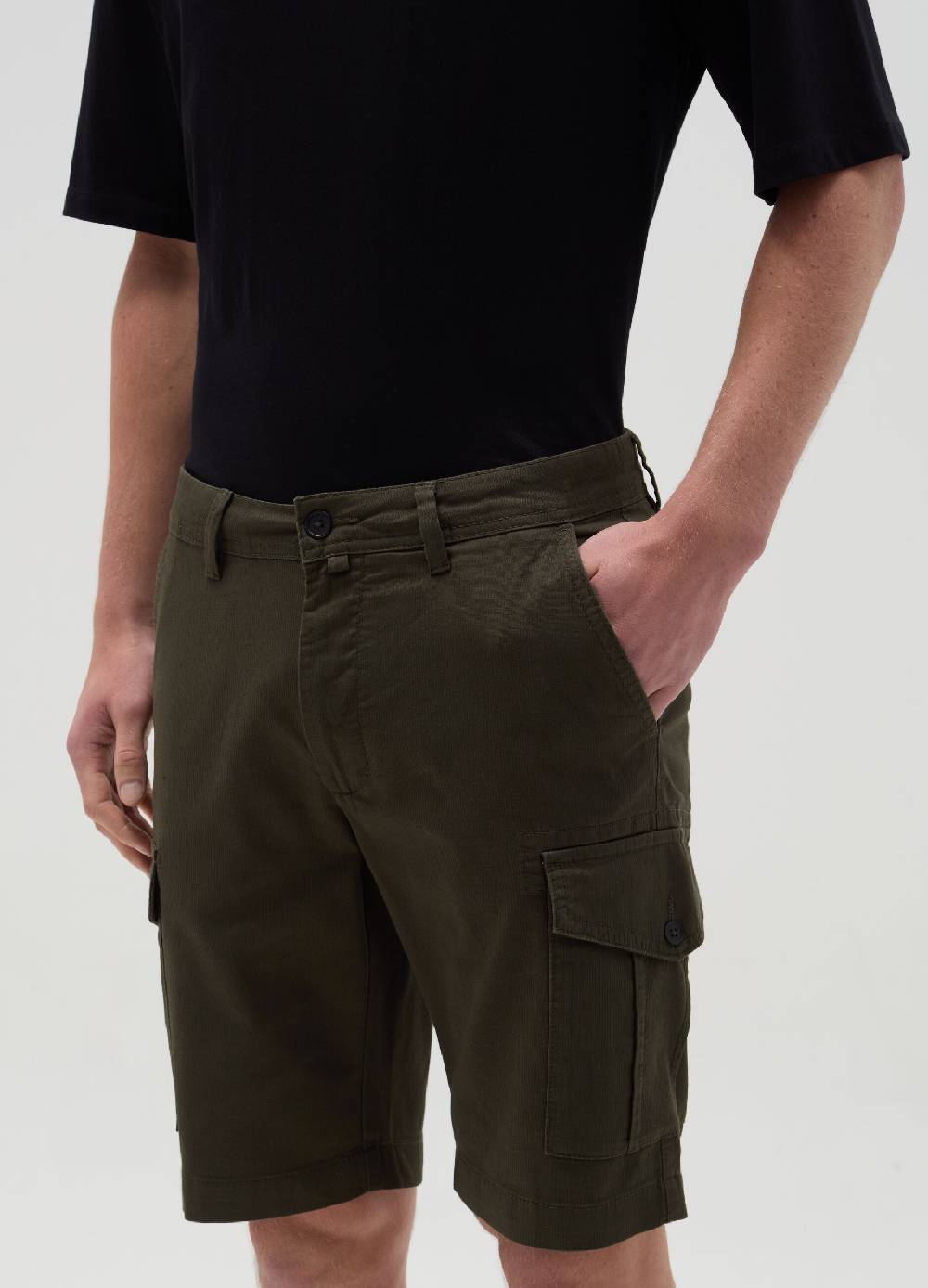 Ovs Bermuda Cargo In Cotone Stretch