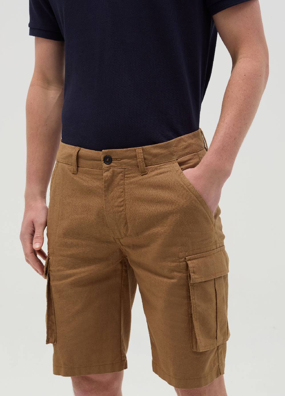 Ovs Bermuda Cargo In Cotone Stretch