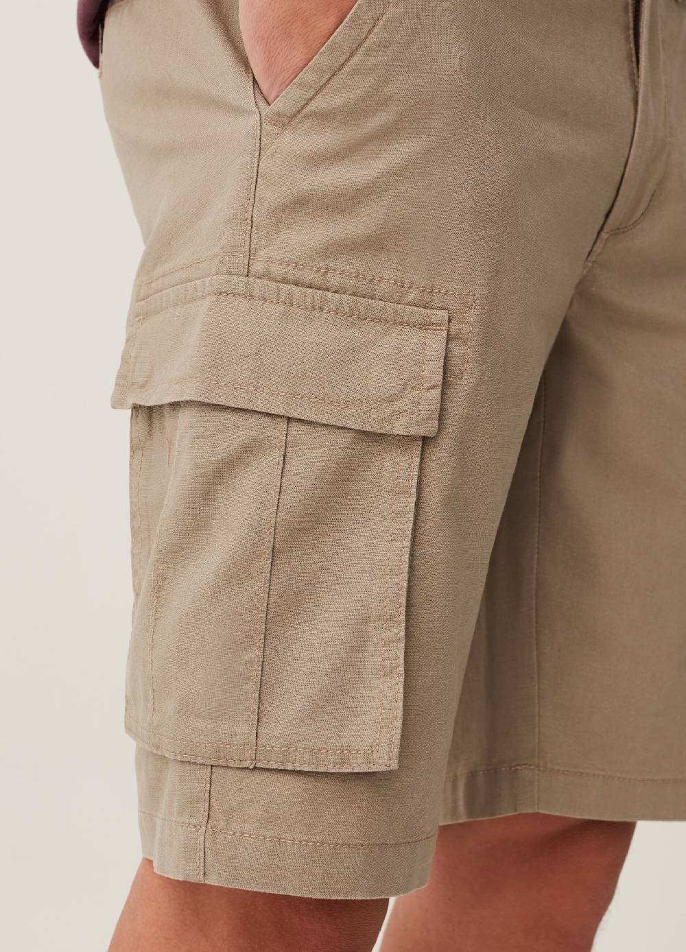 Ovs Bermuda Cargo In Lino E Cotone