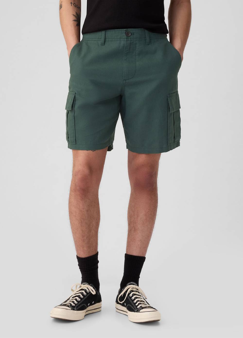 Ovs Bermuda Cargo In Lino E Cotone