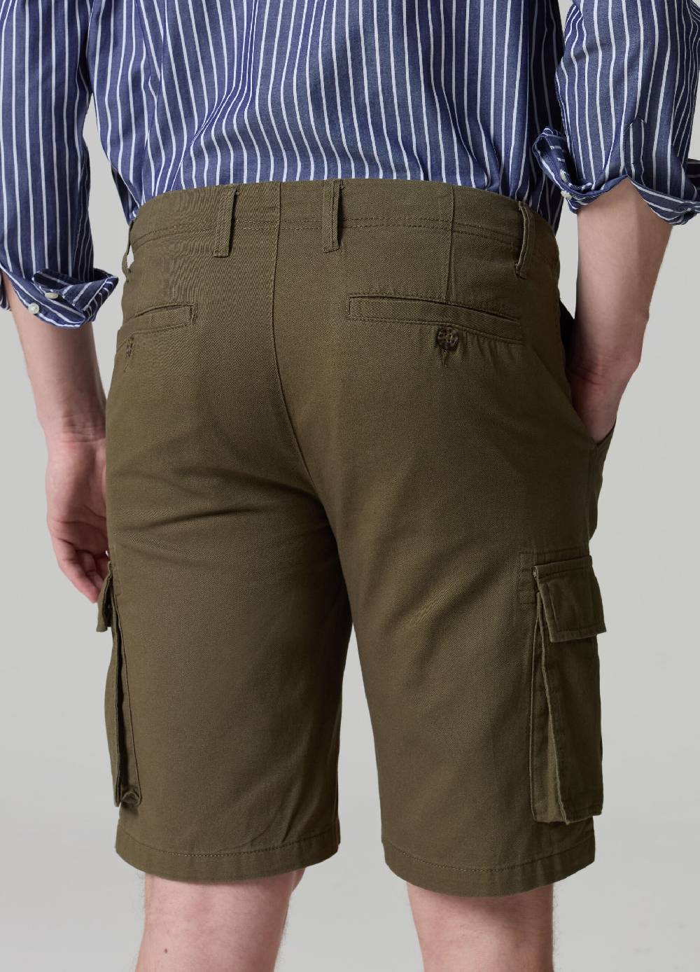 Ovs Bermuda Cargo In Twill Di Cotone