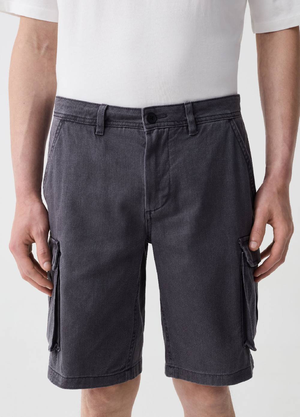 Ovs Bermuda Cargo In Twill Di Cotone