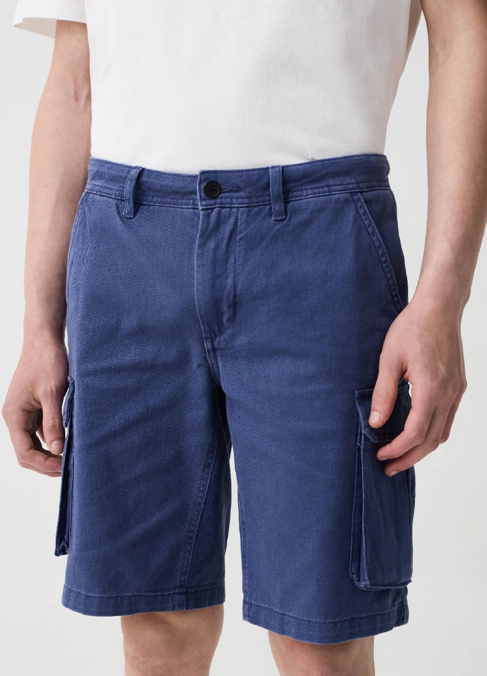 Ovs Bermuda Cargo In Twill Di Cotone