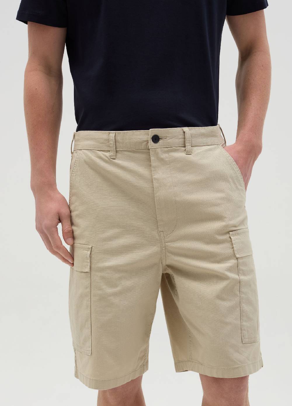 Ovs Bermuda Cargo Stretch Con Trama Ripstop