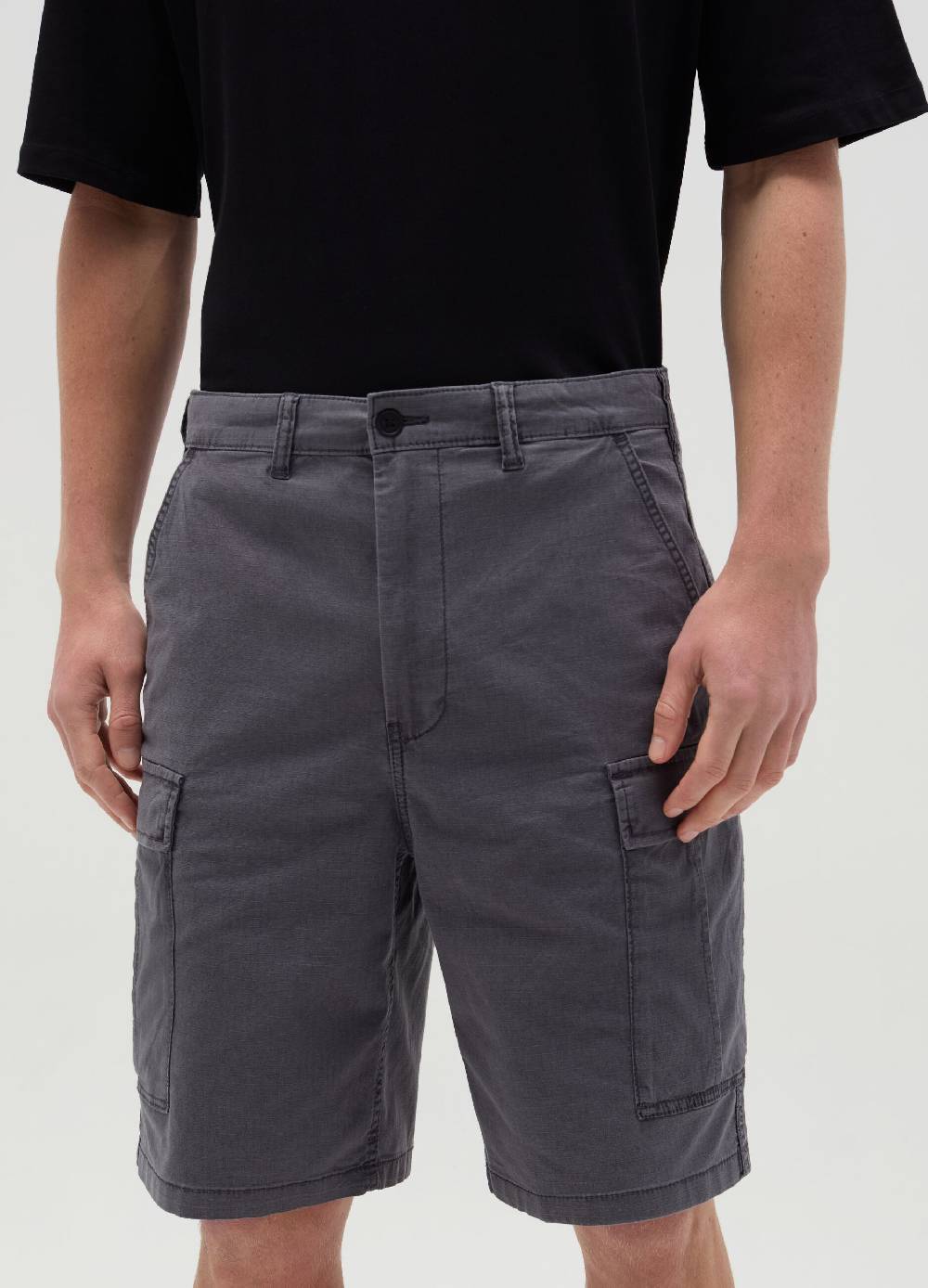 Ovs Bermuda Cargo Stretch Con Trama Ripstop