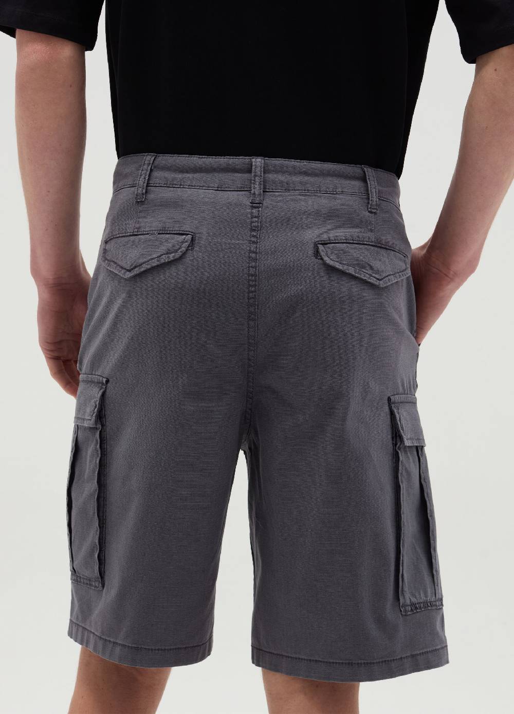 Ovs Bermuda Cargo Stretch Con Trama Ripstop
