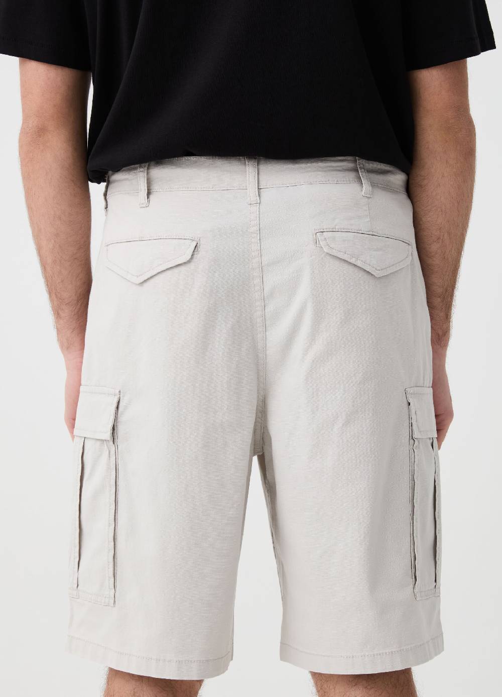 Ovs Bermuda Cargo Stretch Con Trama Ripstop