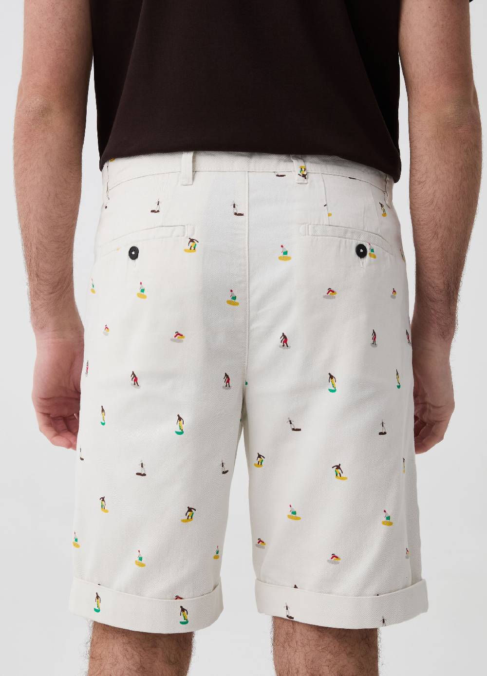 Ovs Bermuda Chino Con Stampa Surf