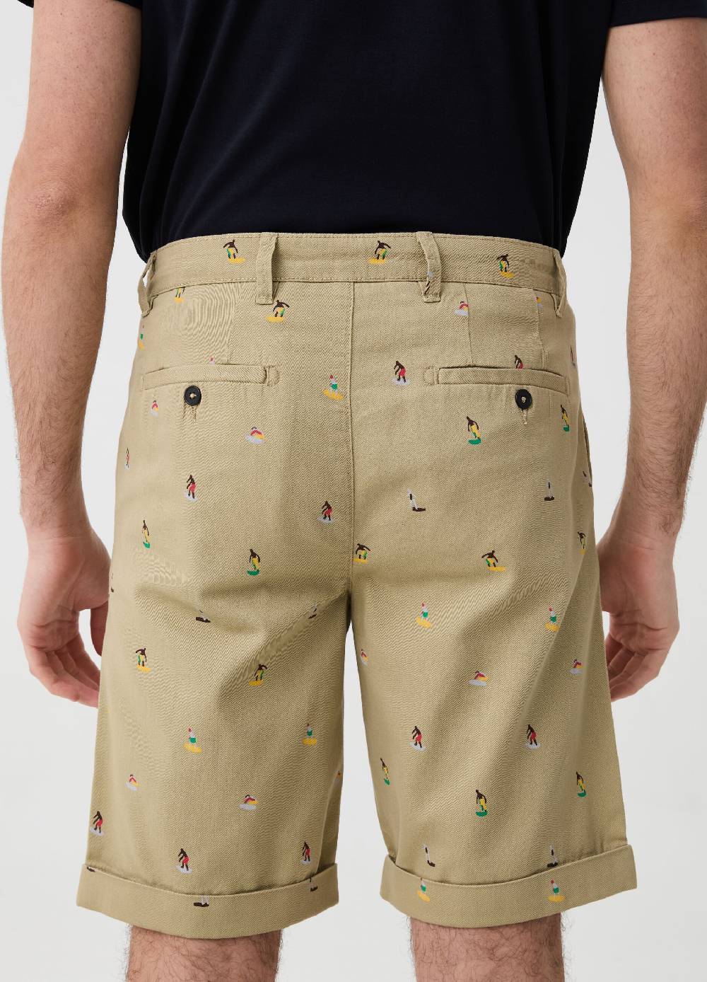 Ovs Bermuda Chino Con Stampa Surf