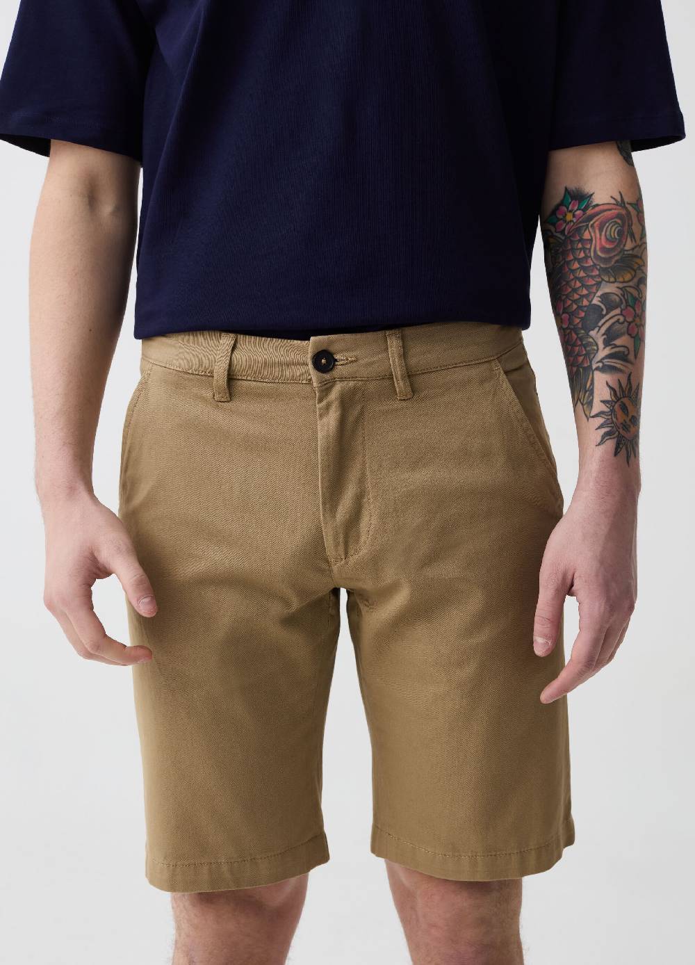 Ovs Bermuda Chino In Cotone