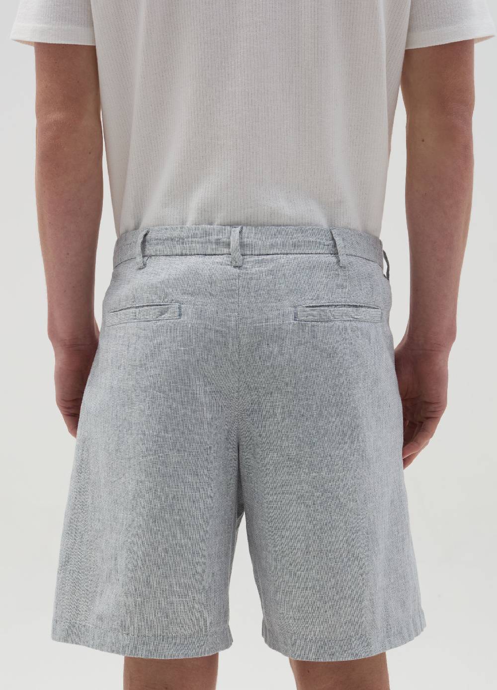 Ovs Bermuda Chino In Cotone E Lino Con Pinces