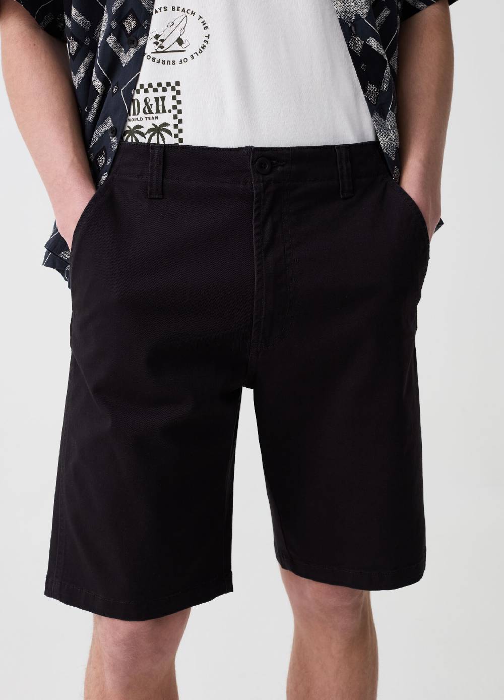 Ovs Bermuda Chino In Cotone Stretch
