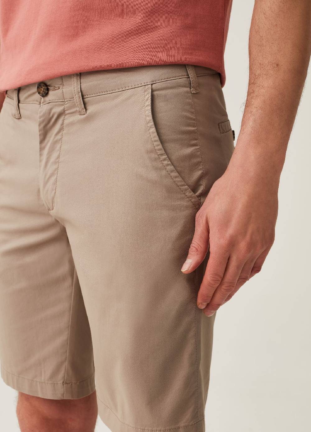 Ovs Bermuda Chino In Cotone Stretch