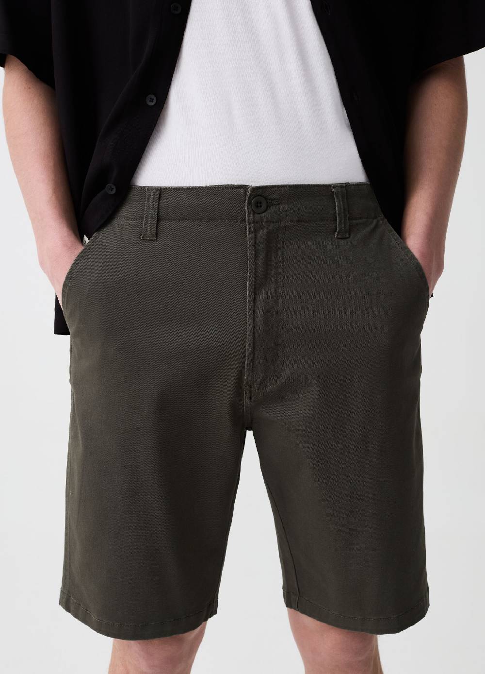 Ovs Bermuda Chino In Cotone Stretch