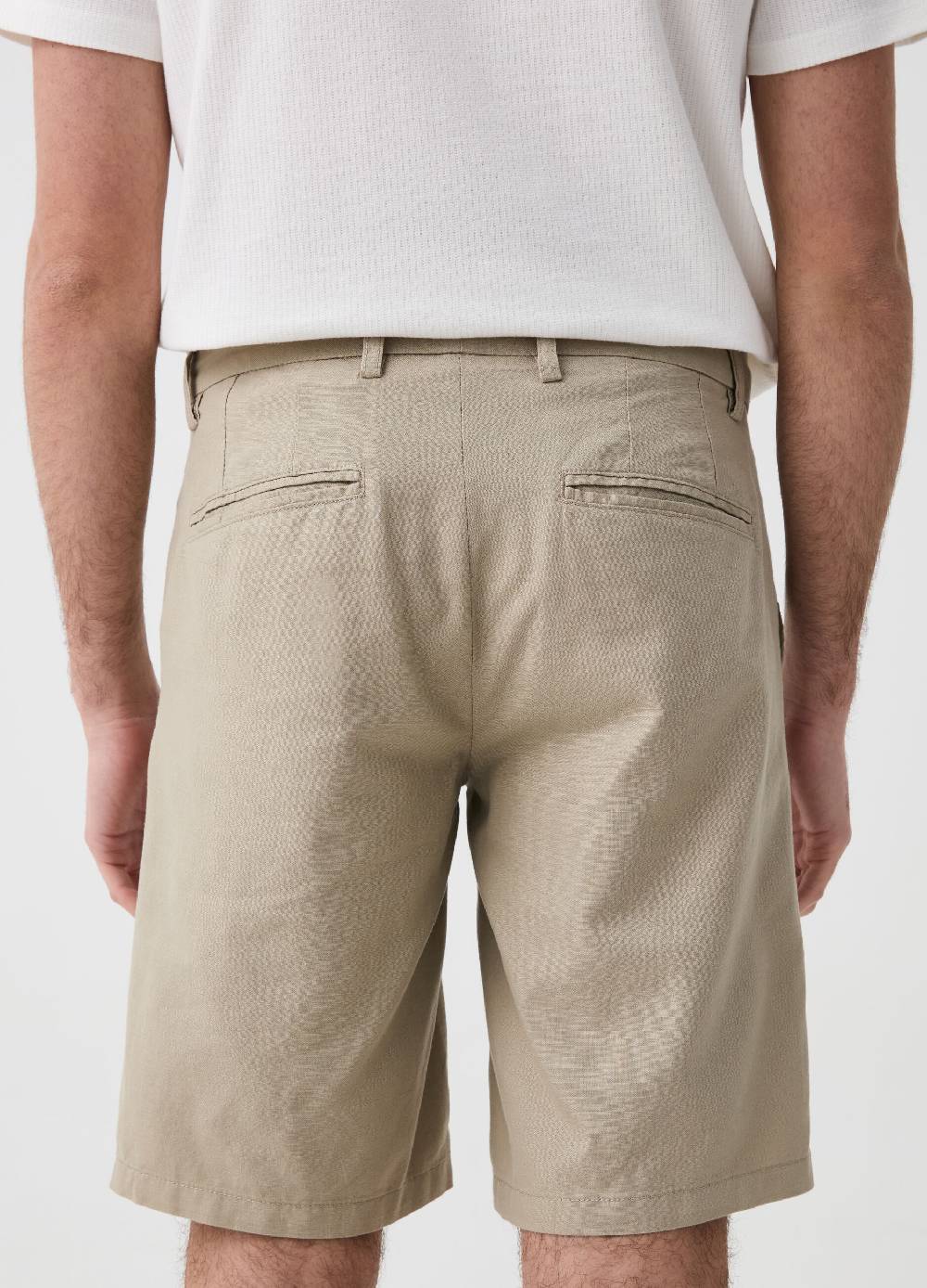 Ovs Bermuda Chino In Lino E Cotone