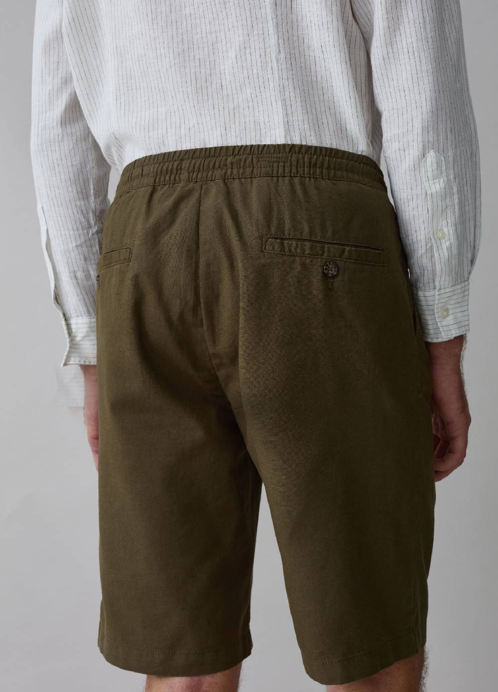Ovs Bermuda Chino In Lino E Cotone Con Coulisse