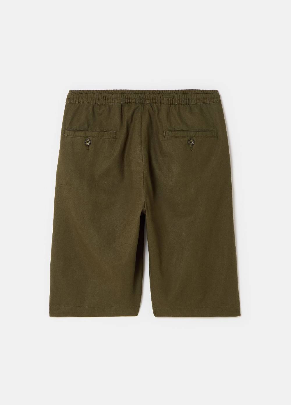 Ovs Bermuda Chino In Lino E Cotone Con Coulisse
