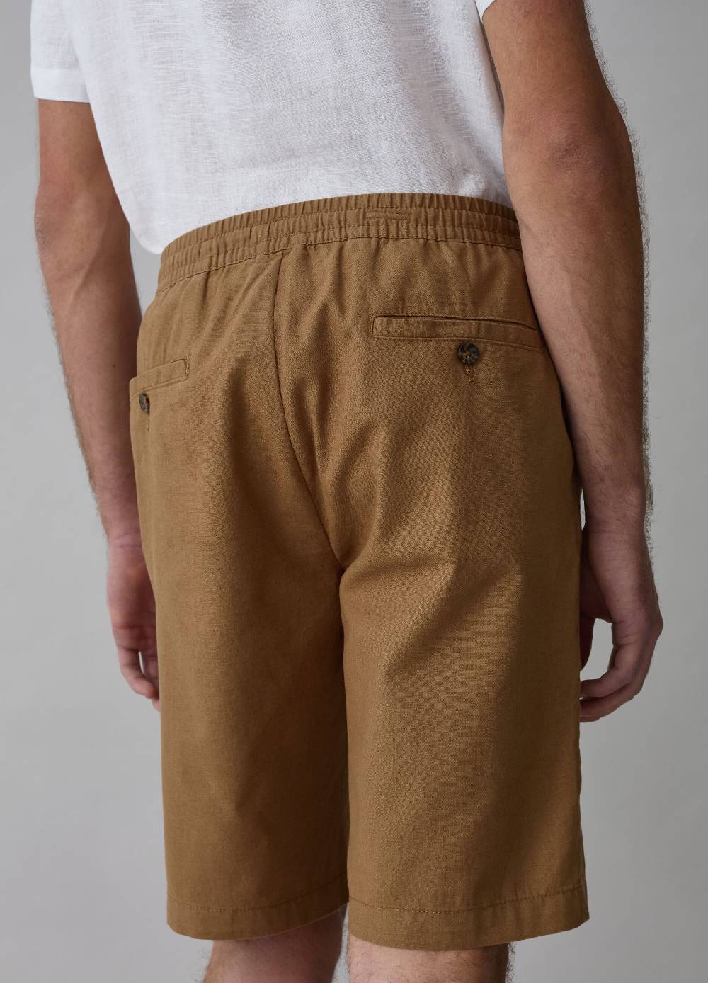 Ovs Bermuda Chino In Lino E Cotone Con Coulisse