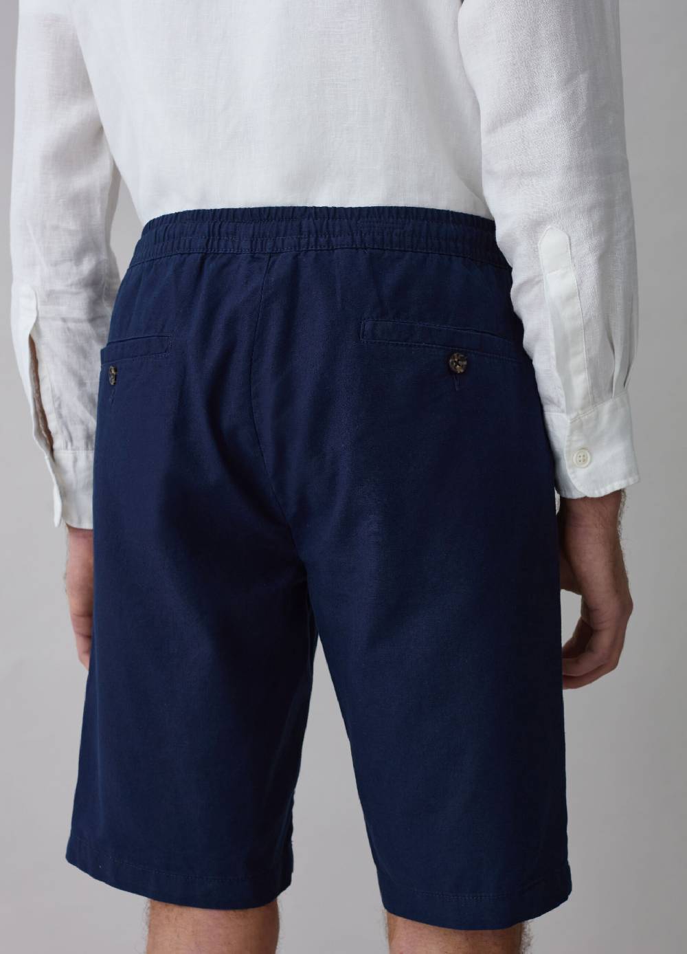 Ovs Bermuda Chino In Lino E Cotone Con Coulisse
