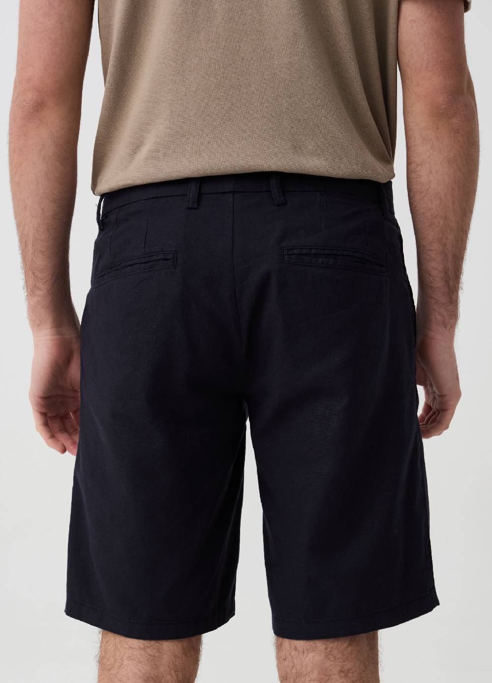 Ovs Bermuda Chino In Lino E Cotone