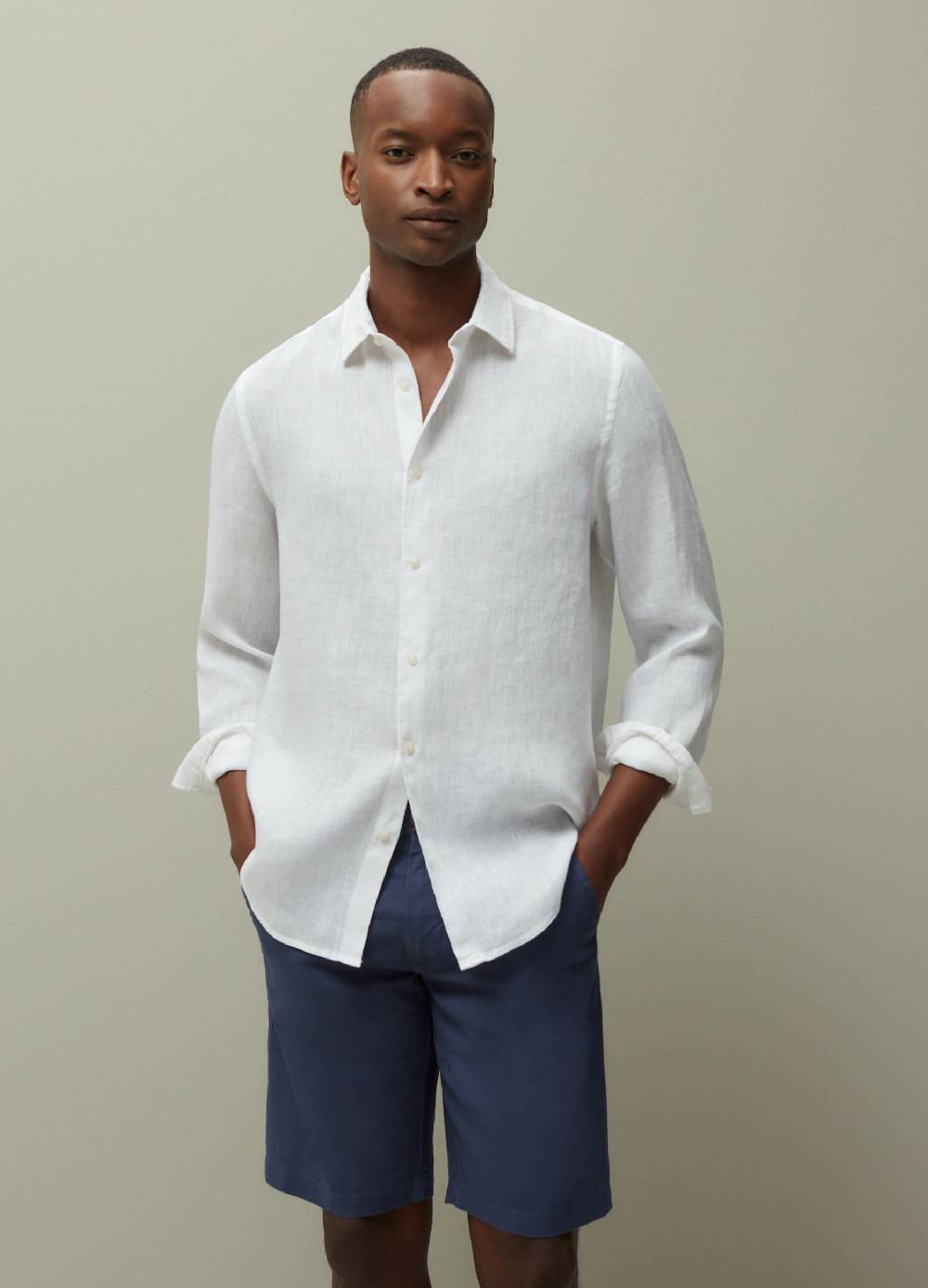 Ovs Bermuda chino in lino e cotone