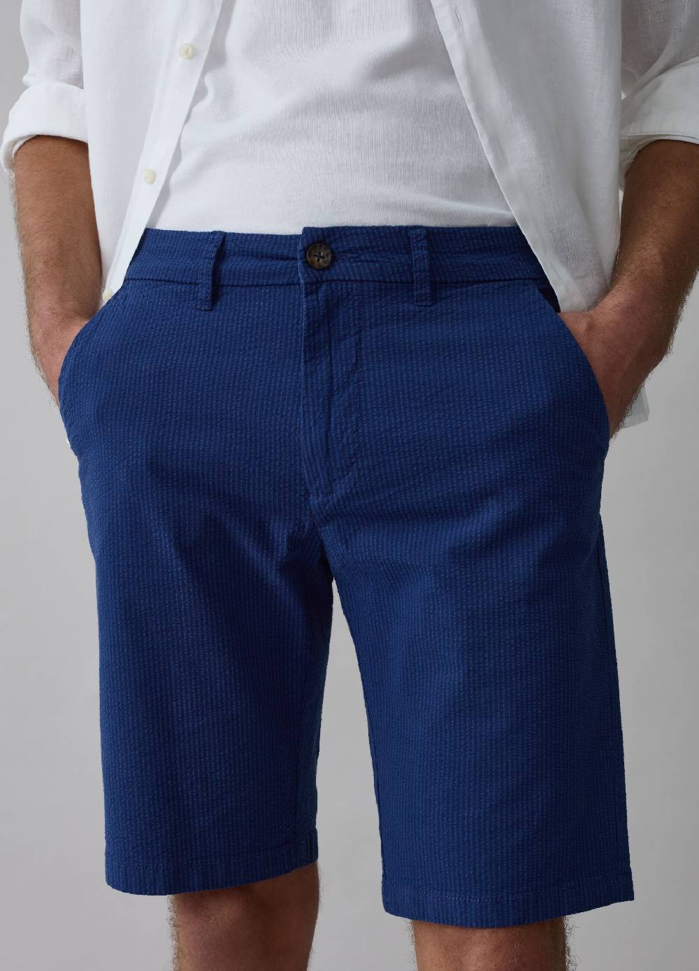 Ovs Bermuda Chino In Seersucker A Righe